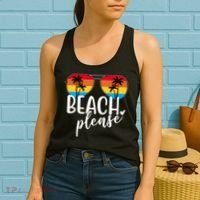 Beach Please Summer Sunset Women's Tank Top thumb 2