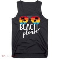 Beach Please Summer Sunset Tank Top thumb 0