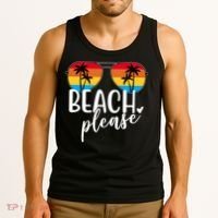 Beach Please Summer Sunset Tank Top thumb 3