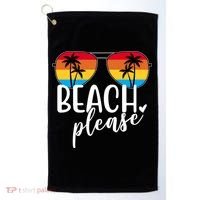 Beach Please Summer Sunset Golf Towel thumb 0