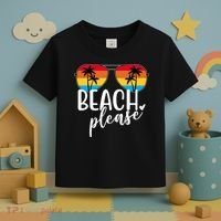 Beach Please Summer Sunset Toddler T-Shirt thumb 3
