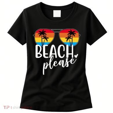 Beach Please Summer Sunset Women's T-Shirt