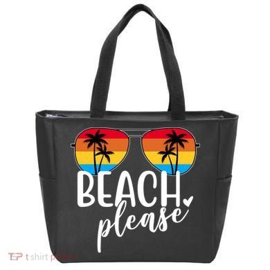 Beach Please Summer Sunset Tote Bag