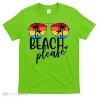 Beach Please Summer Sunset T-Shirt thumb 0