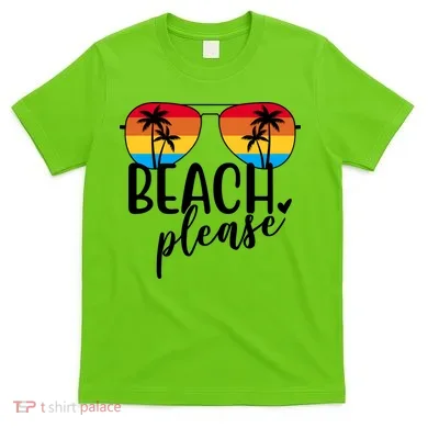 Beach Please Summer Sunset T-Shirt
