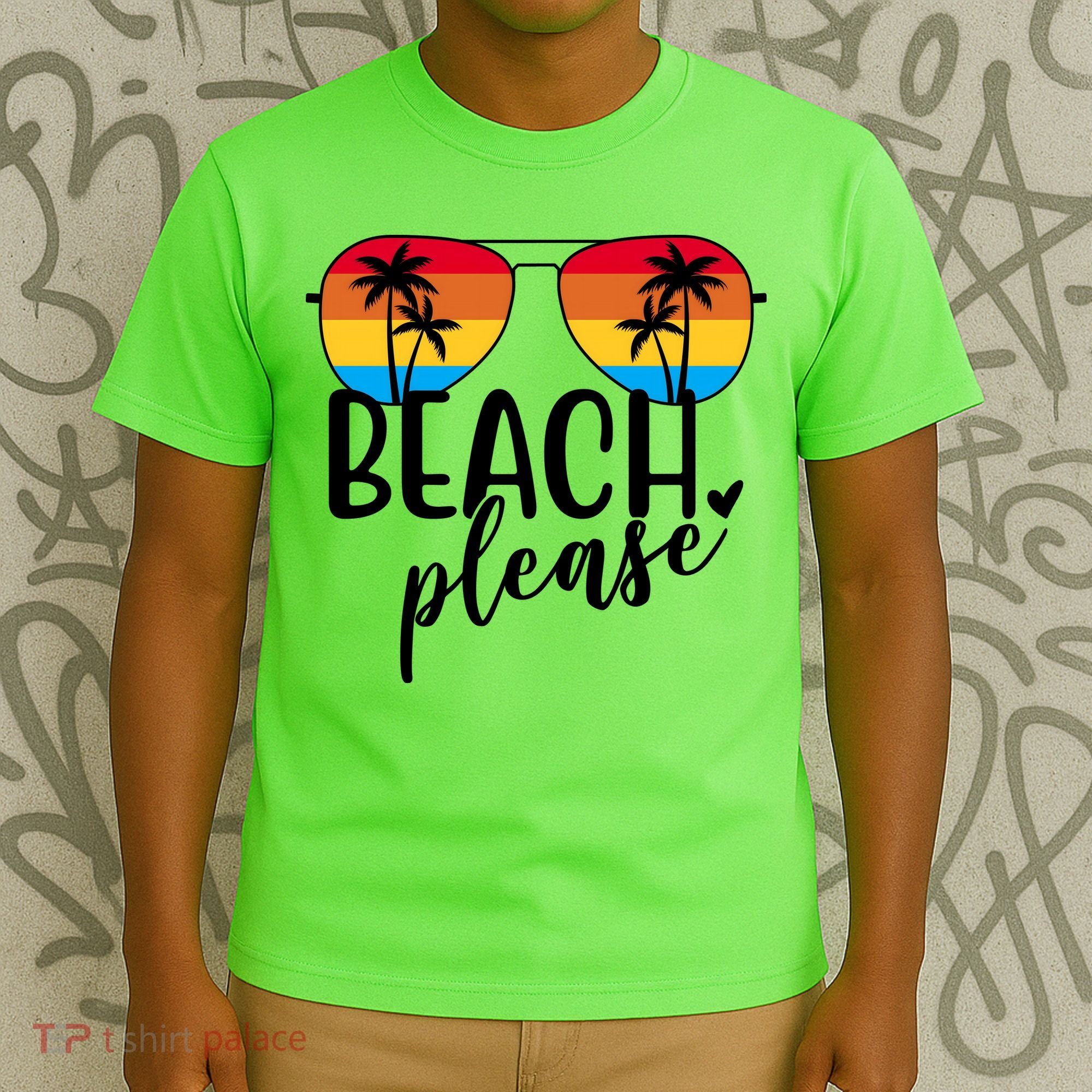 Beach Please Summer Sunset T-Shirt