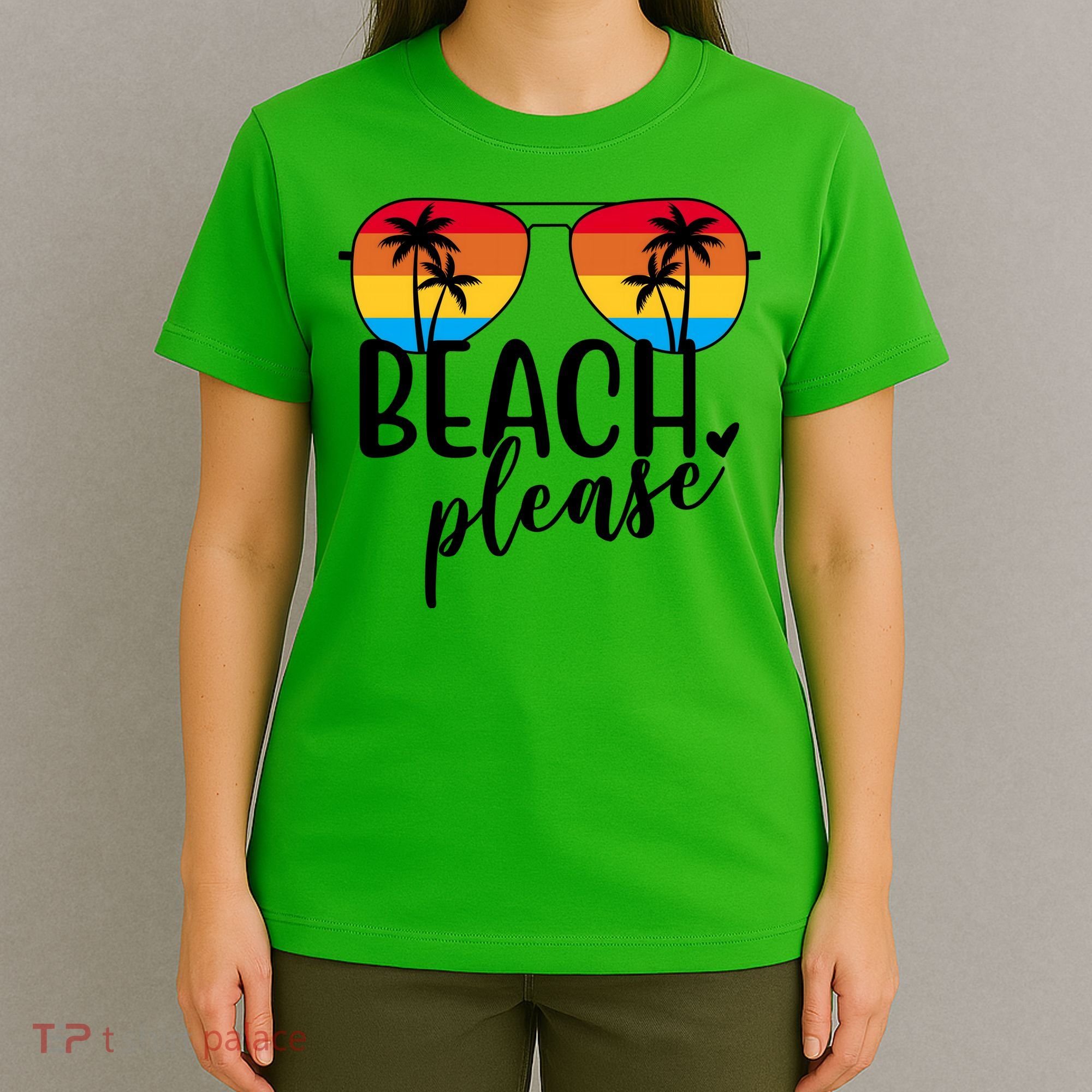 Beach Please Summer Sunset T-Shirt