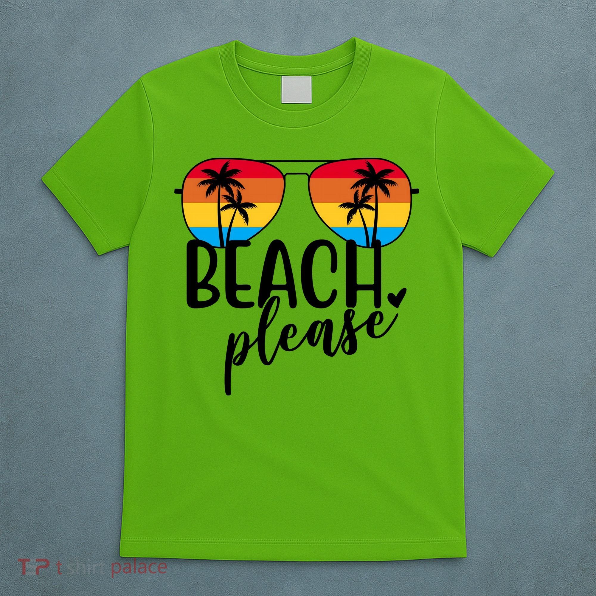 Beach Please Summer Sunset T-Shirt