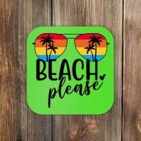 Beach Please Summer Sunset Coaster thumb 0