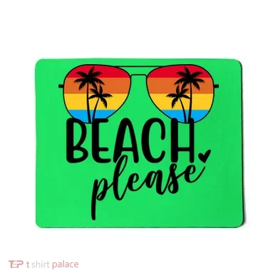 Beach Please Summer Sunset Mousepad