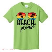 Beach Please Summer Sunset Kids T-Shirt thumb 0