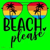 Beach Please Summer Sunset Kids T-Shirt thumb 4