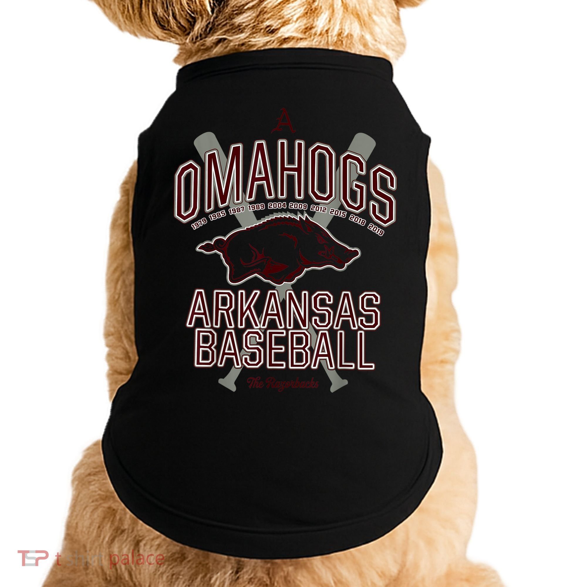 Baseball Pig Shirt Arkansas Fan Omahogs Doggie Tank