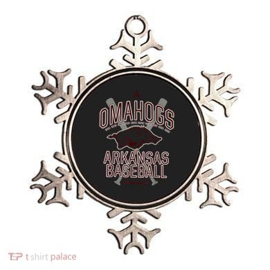 Baseball Pig Shirt Arkansas Fan Omahogs Ornament