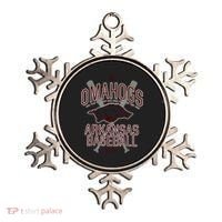 Baseball Pig Shirt Arkansas Fan Omahogs Ornament thumb 0