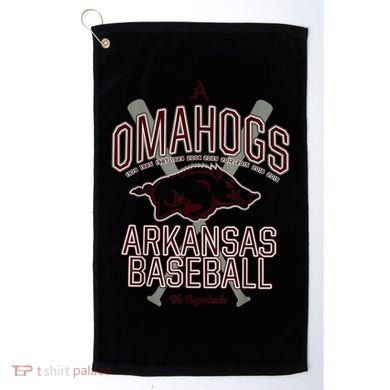 Baseball Pig Shirt Arkansas Fan Omahogs Golf Towel