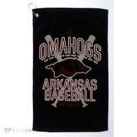Baseball Pig Shirt Arkansas Fan Omahogs Golf Towel thumb 0