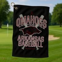 Baseball Pig Shirt Arkansas Fan Omahogs Golf Towel thumb 1