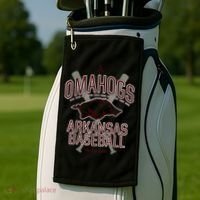 Baseball Pig Shirt Arkansas Fan Omahogs Golf Towel thumb 2