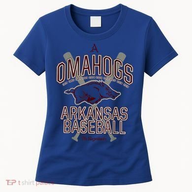 Baseball Pig Shirt Arkansas Fan Omahogs Women's T-Shirt