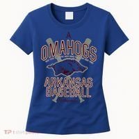Baseball Pig Shirt Arkansas Fan Omahogs Women's T-Shirt thumb 0