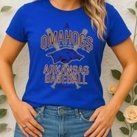 Baseball Pig Shirt Arkansas Fan Omahogs Women's T-Shirt thumb 2