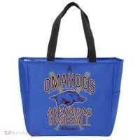 Baseball Pig Shirt Arkansas Fan Omahogs Tote Bag thumb 0