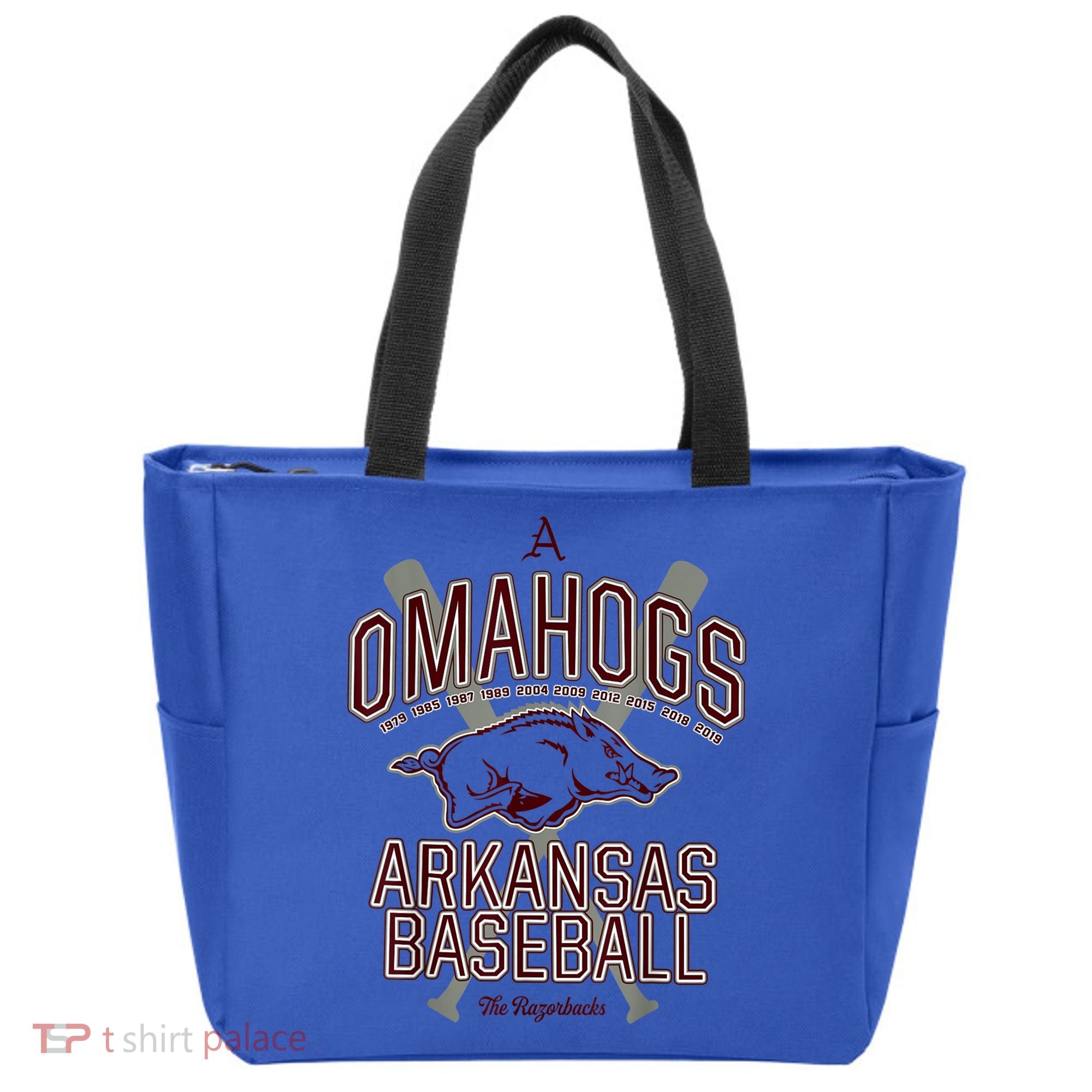 Baseball Pig Shirt Arkansas Fan Omahogs Tote Bag