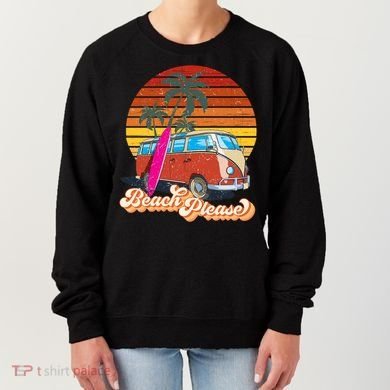 Beach Please Sunset Vintage Women's Sweatshirt