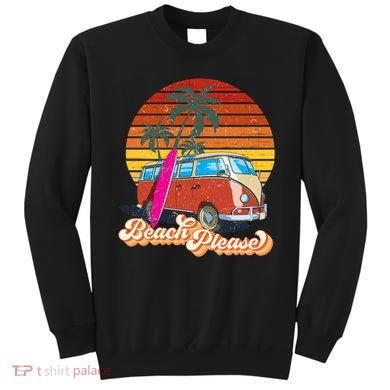 Beach Please Sunset Vintage Sweatshirt