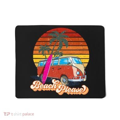 Beach Please Sunset Vintage Mousepad