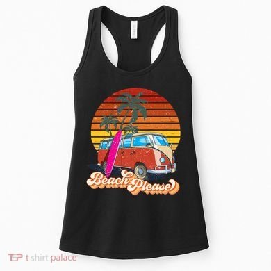 Beach Please Sunset Vintage Women's Tank Top