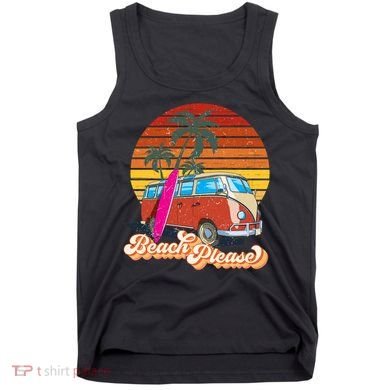 Beach Please Sunset Vintage Tank Top
