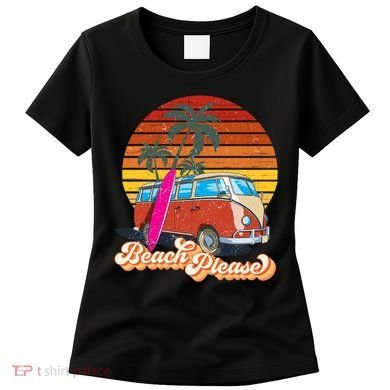 Beach Please Sunset Vintage Women's T-Shirt