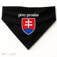 Beer Please Slovak Slovakia Flag Pride Pivo ProsíM USA-Made Doggie Bandana thumb 0