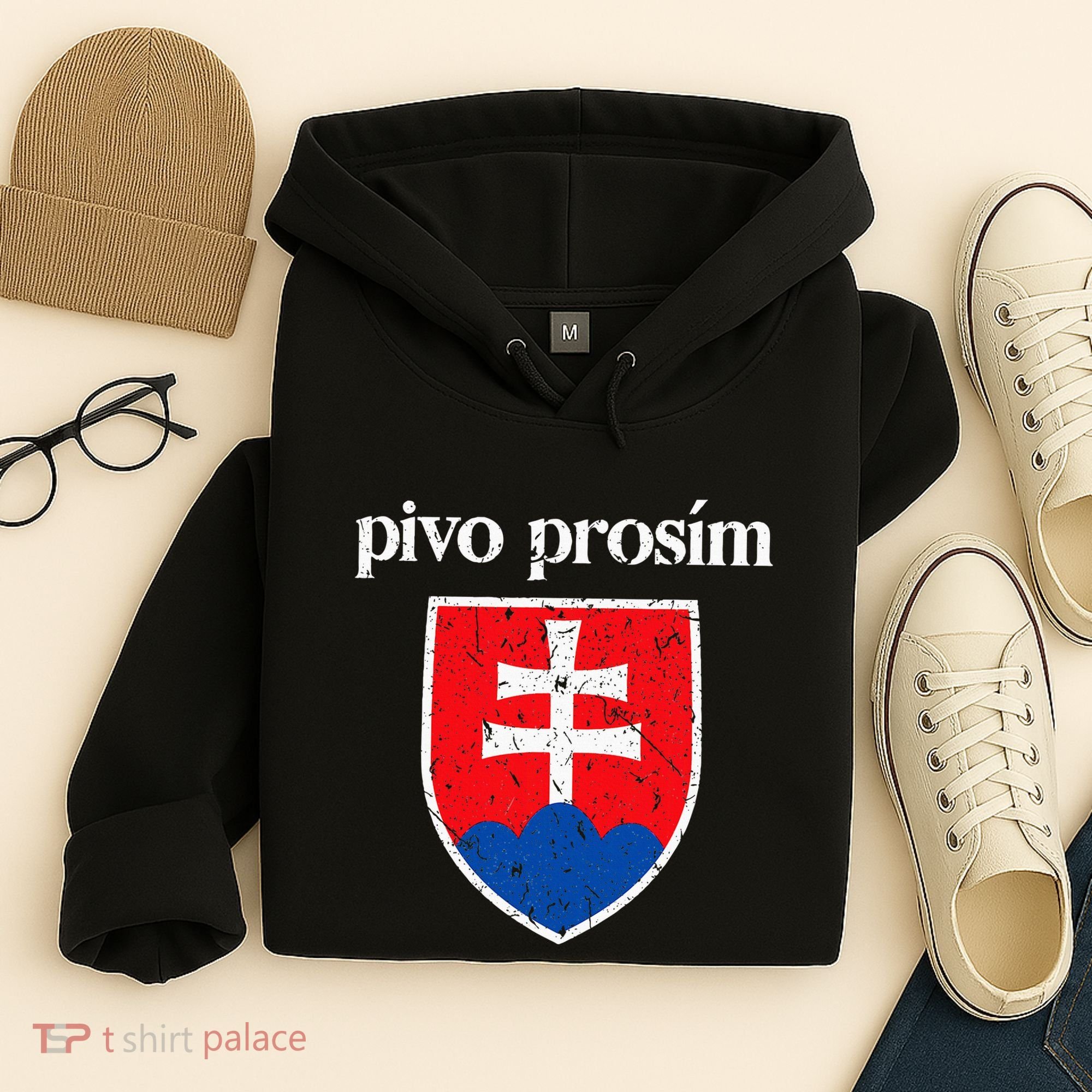 Beer Please Slovak Slovakia Flag Pride Pivo ProsíM Hoodie