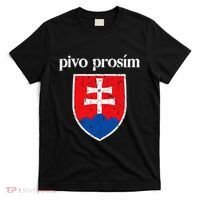 Beer Please Slovak Slovakia Flag Pride Pivo ProsíM T-Shirt thumb 0