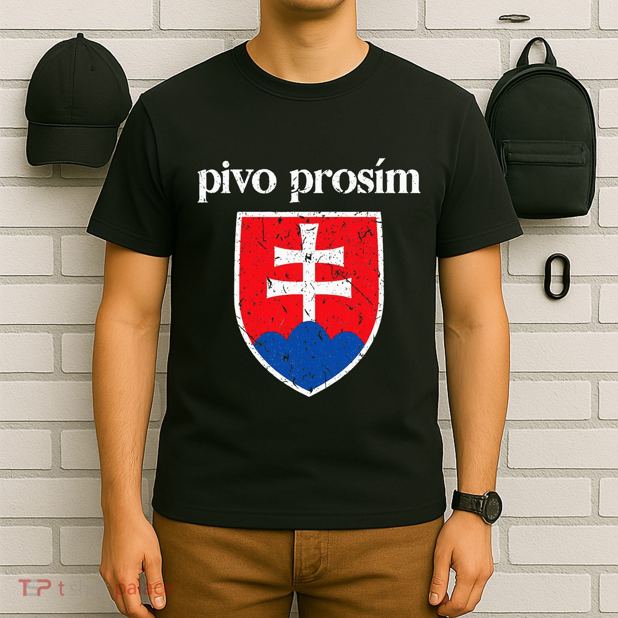 Beer Please Slovak Slovakia Flag Pride Pivo ProsíM T-Shirt