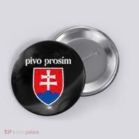 Beer Please Slovak Slovakia Flag Pride Pivo ProsíM Button thumb 0