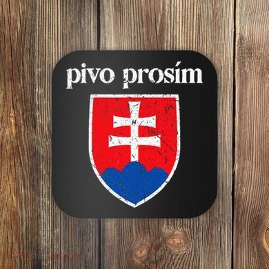 Beer Please Slovak Slovakia Flag Pride Pivo ProsíM Coaster