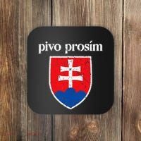 Beer Please Slovak Slovakia Flag Pride Pivo ProsíM Coaster thumb 0