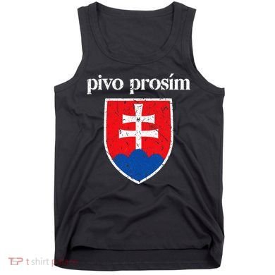 Beer Please Slovak Slovakia Flag Pride Pivo ProsíM Tank Top