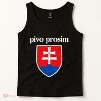 Beer Please Slovak Slovakia Flag Pride Pivo ProsíM Tank Top thumb 2