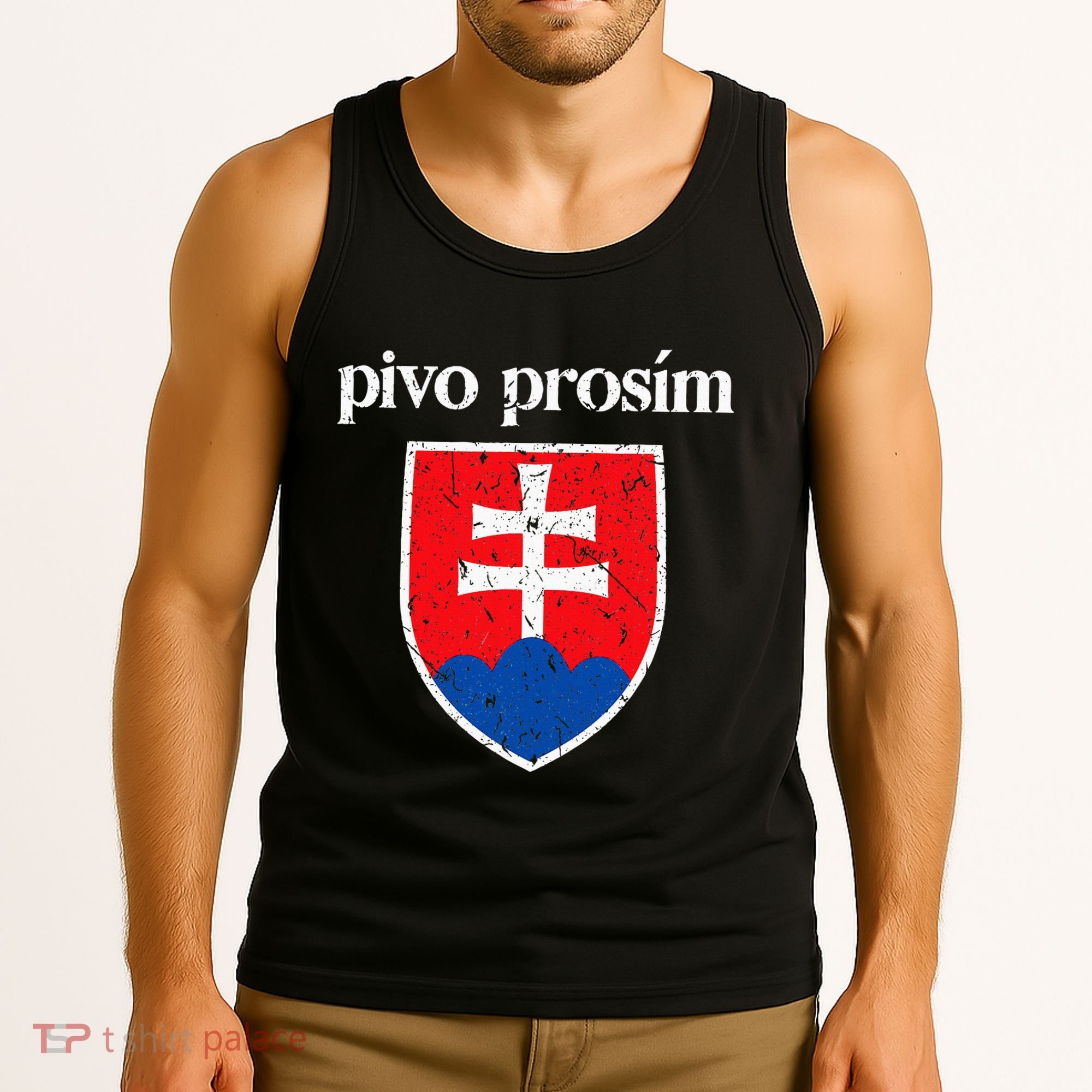Beer Please Slovak Slovakia Flag Pride Pivo ProsíM Tank Top