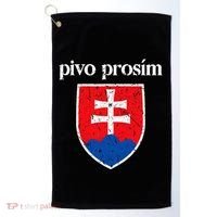 Beer Please Slovak Slovakia Flag Pride Pivo ProsíM Golf Towel thumb 0