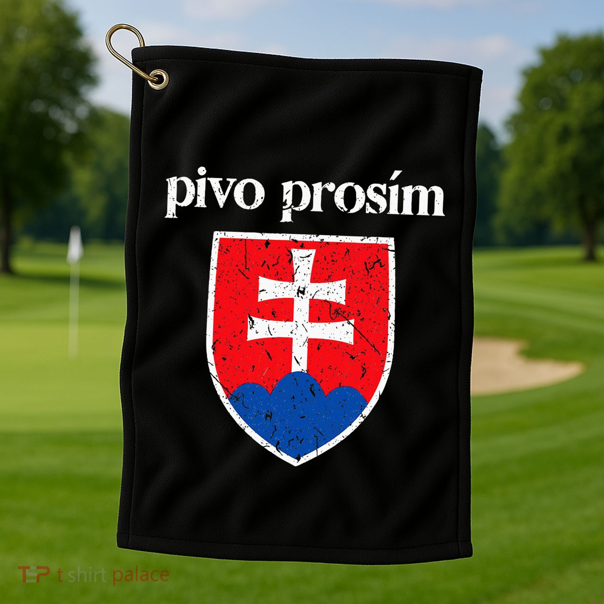 Beer Please Slovak Slovakia Flag Pride Pivo ProsíM Golf Towel