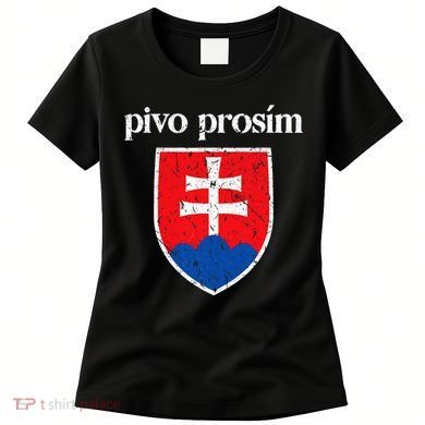 Beer Please Slovak Slovakia Flag Pride Pivo ProsíM Women's T-Shirt
