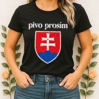 Beer Please Slovak Slovakia Flag Pride Pivo ProsíM Women's T-Shirt thumb 2