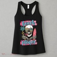 Beach Please Skeleton Vacation Funny Women's Tank Top thumb 3