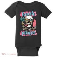 Beach Please Skeleton Vacation Funny Baby Bodysuit thumb 0